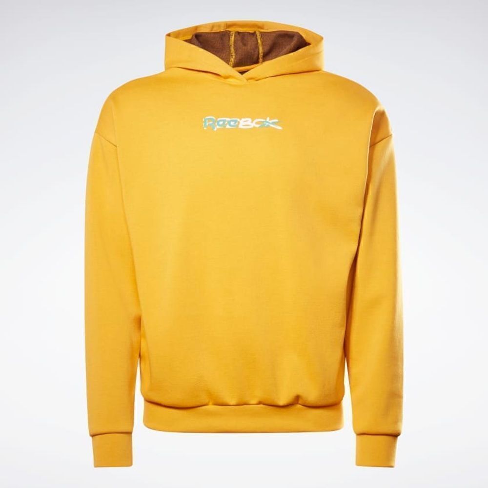 REEBOK Men's Training MYT OTH Semi Solar Gold Hoodie Sweatshirt NEW